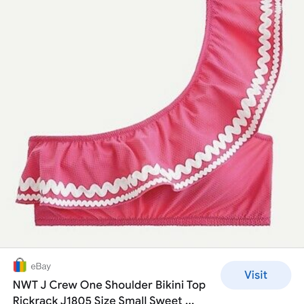 🔥NWT J.CREW One Shoulder Bikini Top🔥